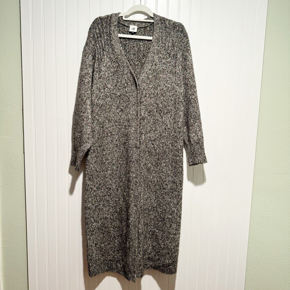 Cabi Coffee Shop Duster Longline Cardigan Sweater Size Small Multicolored Cozy - Picture 2 of 9